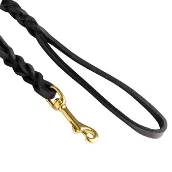 Braided Dog Leash with Snap Hook Easy Connected with Canine Collar for American Bulldog