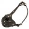 Leather American Bulldog Muzzle for Agitation Training and Military Service