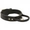 Extra Durable Leather American Bulldog Collar with Handle for Attack Training