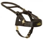 Guide and Assistance Leather American Bulldog Harness