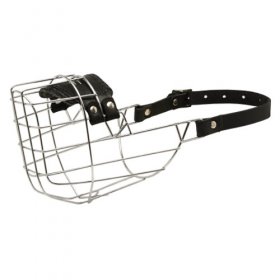'The Silencer' Wire Cage American Bulldog Muzzle With One Strap