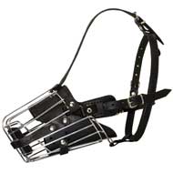 'No Mash' Basket Wire American Bulldog Muzzle Padded All Over
