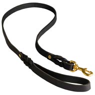 Walking Training Leather American Bulldog Leash Braided