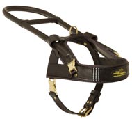 Guide and Assistance Leather American Bulldog Harness