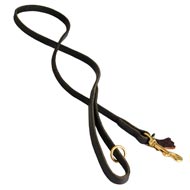 Handcrafted Leather American Bulldog Leash for Walking and Tracking