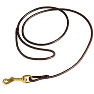 Fully Beneficial Show Leather American Bulldog Leash - Comfort for You and Your Dog