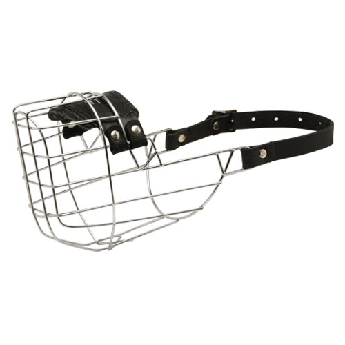'The Silencer' Wire Cage American Bulldog Muzzle With One Strap
