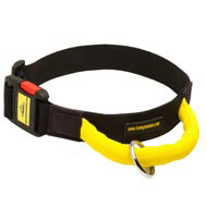 【AMERI】WAVE COLLAR ANGULAR Nylon-Dog-Collar-with-Handle-