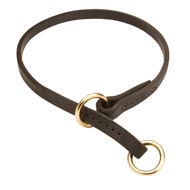 American Bulldog Leather Choke Collar Effective Training