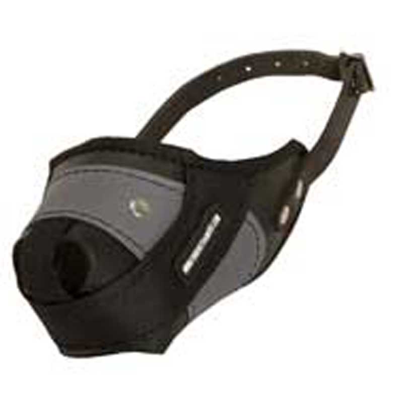 Protection Training American Bulldog Muzzle Made of Nylon and Leather