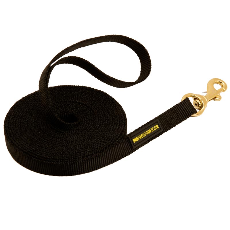 Nylon American Bulldog Leash for Tracking and Training - Click Image to Close