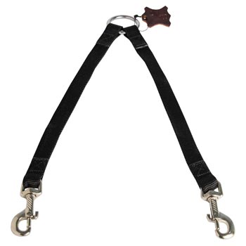 American Bulldog Nylon Coupler for 2 Dogs