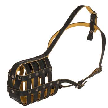 Leather Basket American Bulldog Muzzle