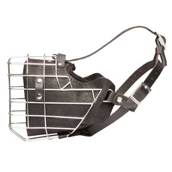 Leather Basket American Bulldog Muzzle