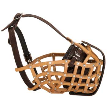 Basket American Bulldog Muzzle for Military and Police Work